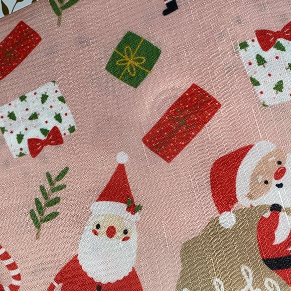 NEW whimsical Christmas shower curtain & 12 hooks - Picture 2 of 7